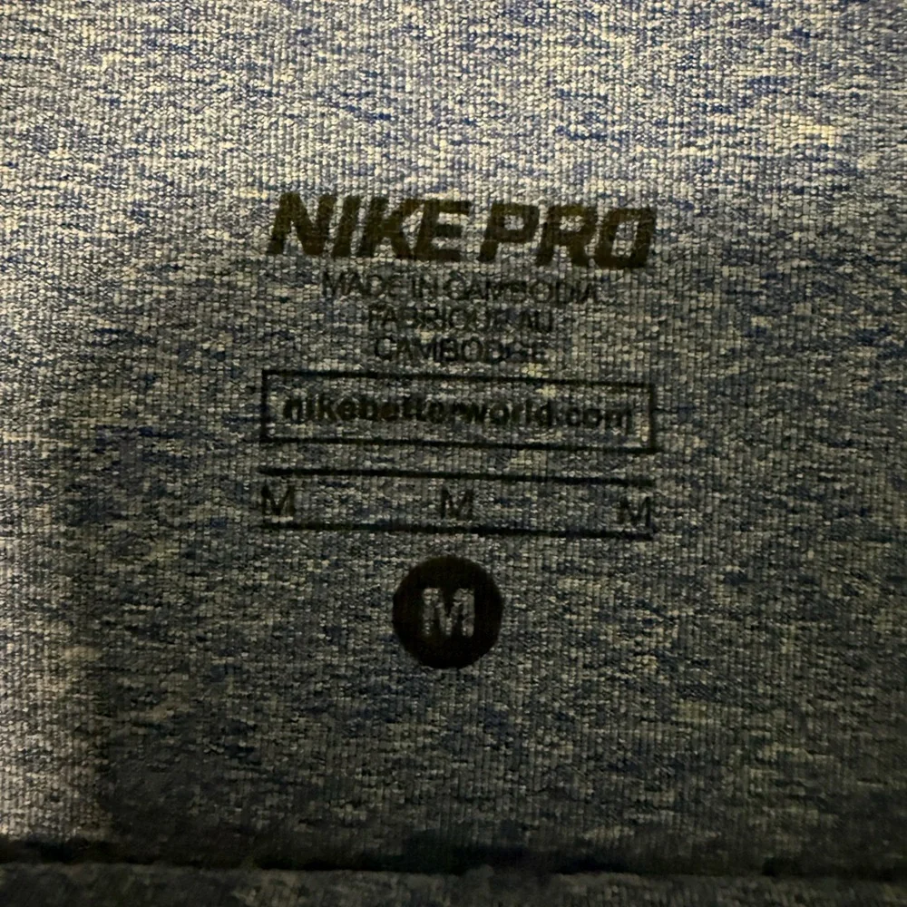Nike Pro Blue Heather Biker Shorts Women’s Medium